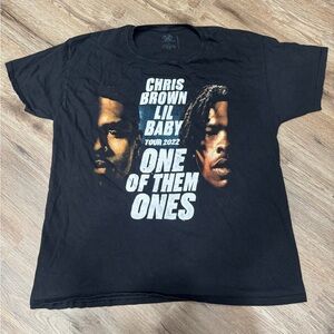 Chris Brown and Lil Baby "One Of Them Ones" 2022 Tour T-shirt